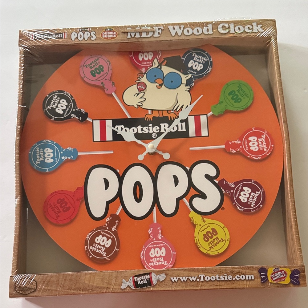 Pops Wall Clock - you can time the licks it takes!